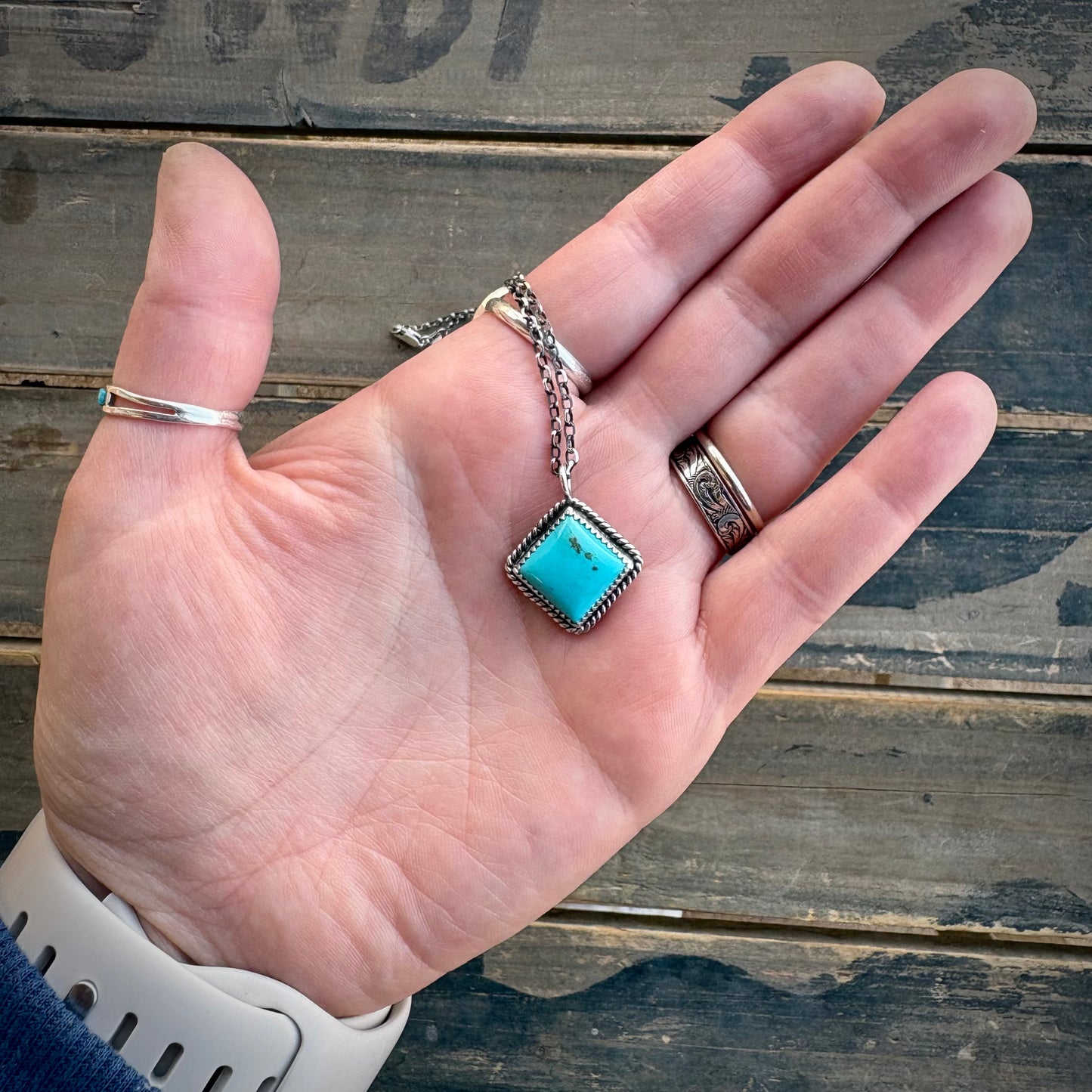 Kingman Square Necklace