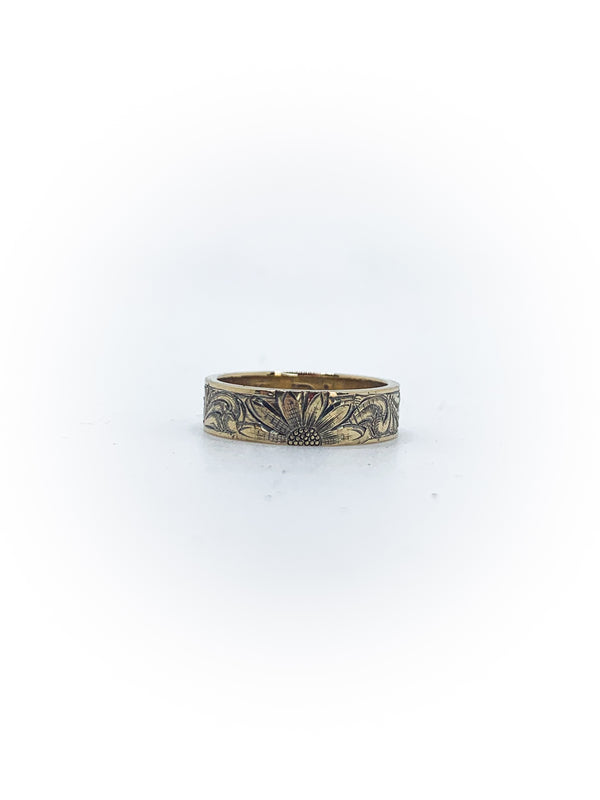 Size 6 Engraved Wedding Band