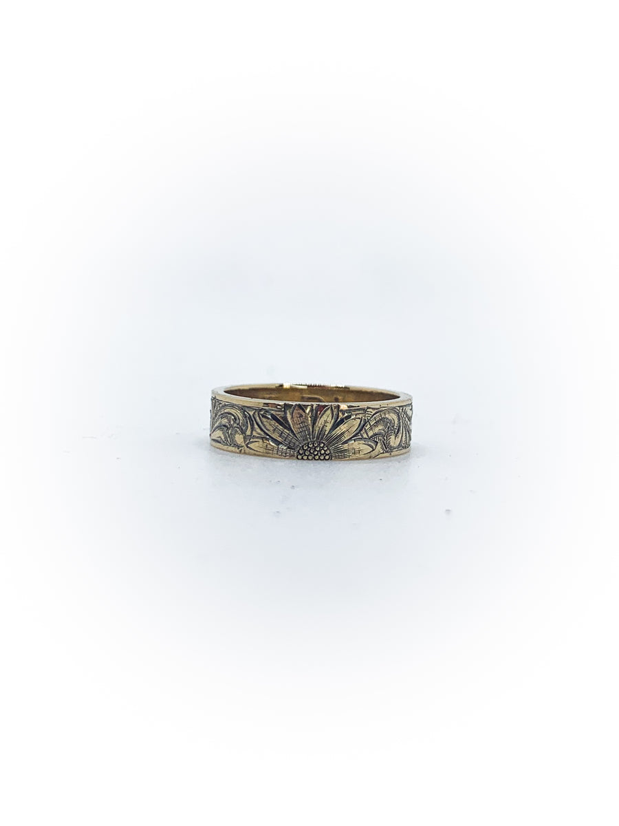 Size 6 Engraved Wedding Band