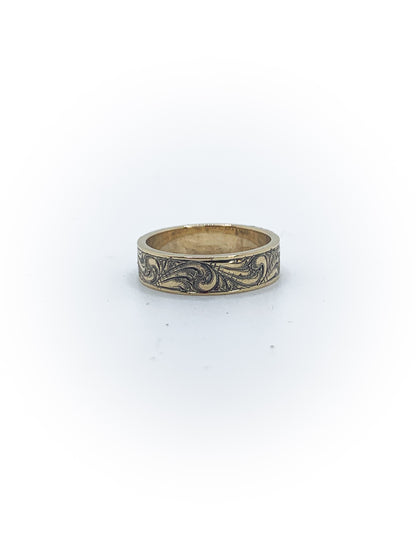 Size 6 Engraved Wedding Band