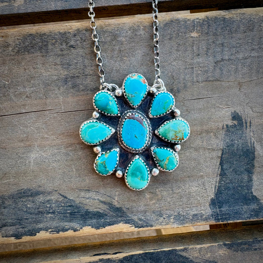 Kingman Cluster Necklace