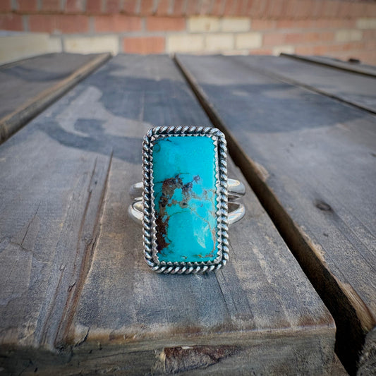 Size 8.5 Turquoise Bar Ring
