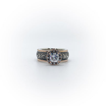 Two-Tone Solitaire Engagement Ring