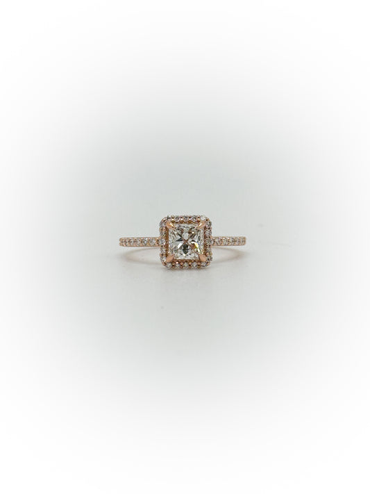 Traditional Halo Engagement Ring ( Custom Order Spot)