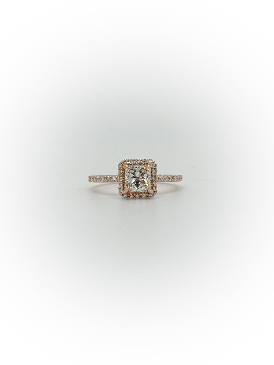 Traditional Halo Engagement Ring ( Custom Order Spot)