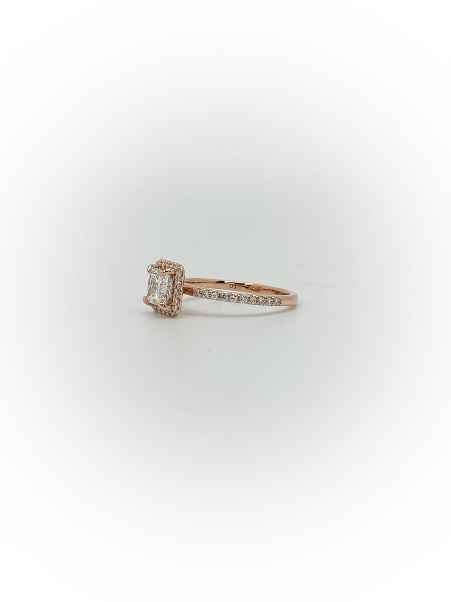 Traditional Halo Engagement Ring ( Custom Order Spot)