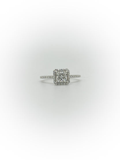 Traditional Halo Engagement Ring ( Custom Order Spot)