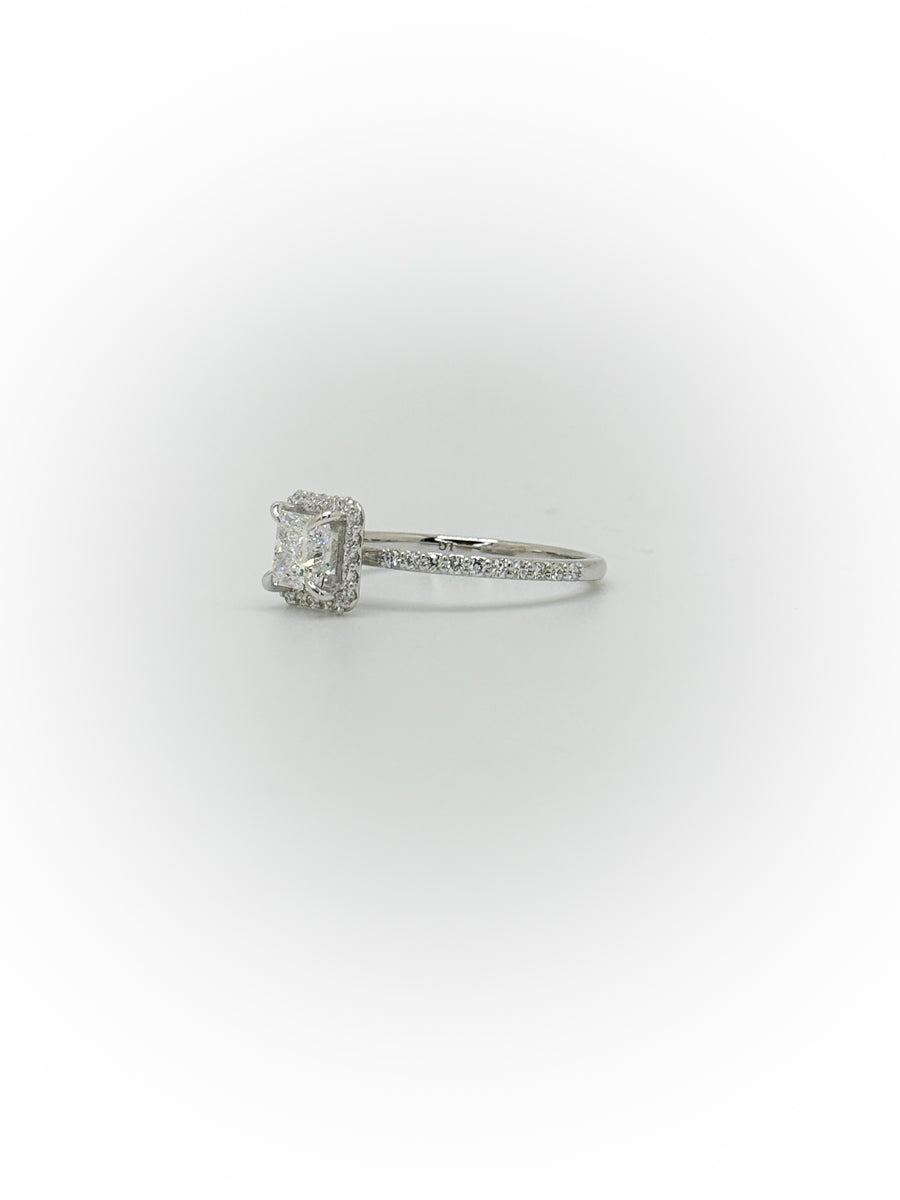 Traditional Halo Engagement Ring ( Custom Order Spot)