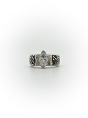 Cathedral Engraved Engagement Ring (Custom Order Spot)