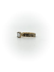 Engraved Solitaire Engagement Ring (Custom Order Spot)